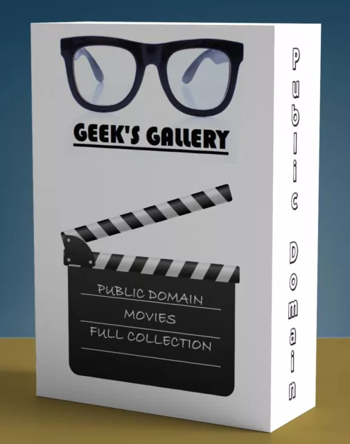 Over 1,500 Public Domain Films All Stockés Sur A 750GB Externe Hard Drive