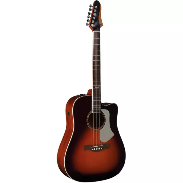 JOHNSON JG-650-TBL THINBODY Acoustic Electric Guitar, Blue Burst $219.99 -  PicClick