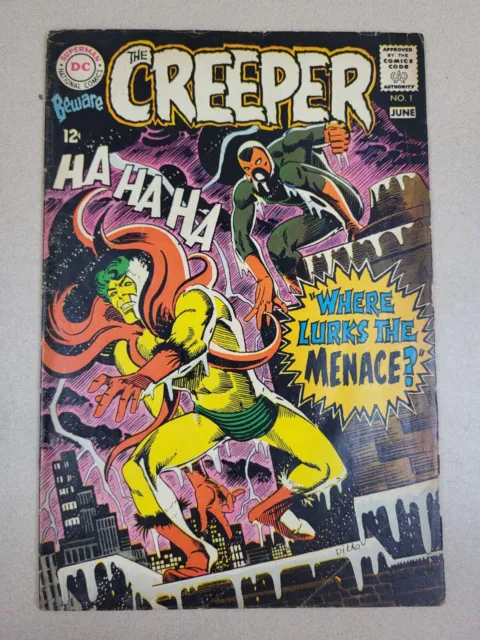 Beware The Creeper Volume 1 #1 June 1968 Where Lurks The Menace DC Comic Book