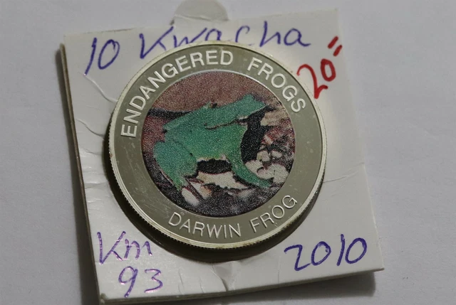 Malawi 10 Kwacha 2010 Proof Endangered Frogs B38 Xu25