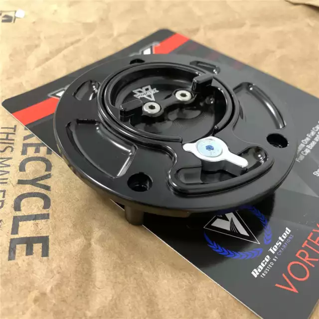 Vortex V3 Gas Cap Fuel Filler Keyless for Yamaha YZF-R6 2017-2021 GC620K Black