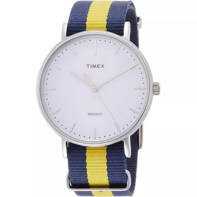 Timex Unisex Watch Weekender Fairfield White Dial Nylon Strap Quartz TW2P90900