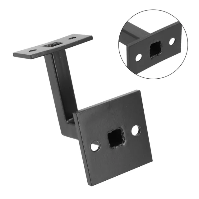 Adjustable Matte Black Handrail Brackets for Square For stairs Long lasting
