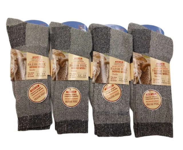 2-6 Pairs Army Military Thermal Mens Socks Hiking Boot Walking 2.8Tog Wool Blend
