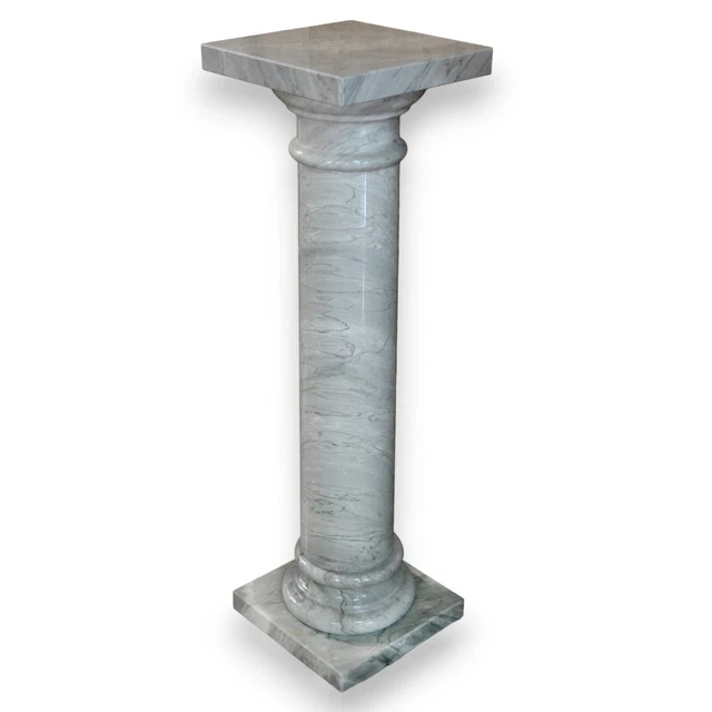 Colonna in Marmo Bardiglio Italian Interior Design H 81cm