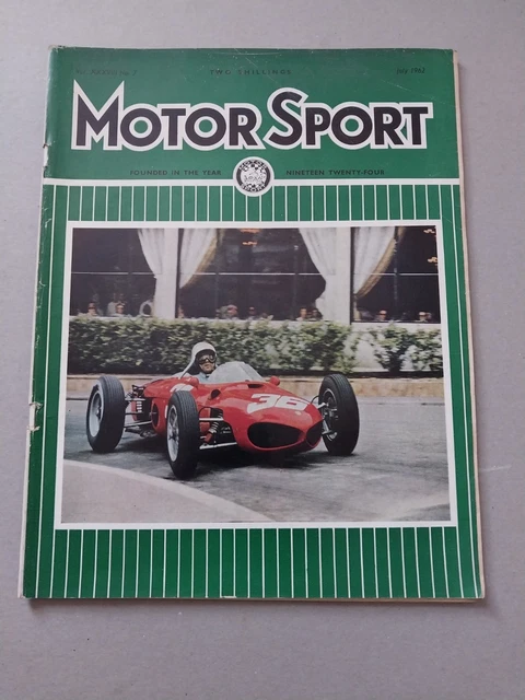 MOTOR SPORT MAGAZINE - July 1962 £3.31 - PicClick UK