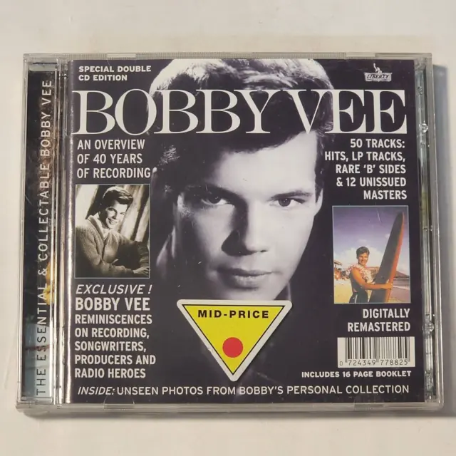 The Essential And Collectable Bobby Vee Cd 1998 Emi Liberty Records
