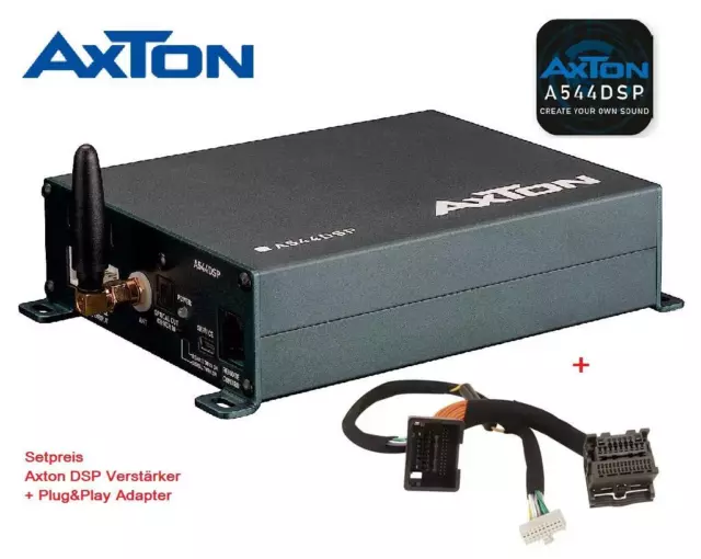 Axton A544DSP Amplificador 10-CH Dsp Con Plug&play Adaptador Compatible Hyundai