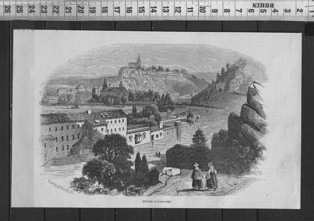 G374 / Gravure 1888 /  Dolhain Et Limbourg