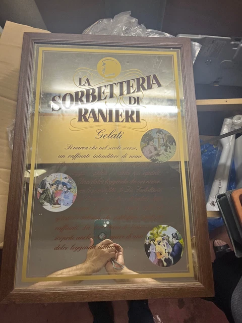 6 specchi pubblicitari nuovi "Sorbetteria di Ranieri"