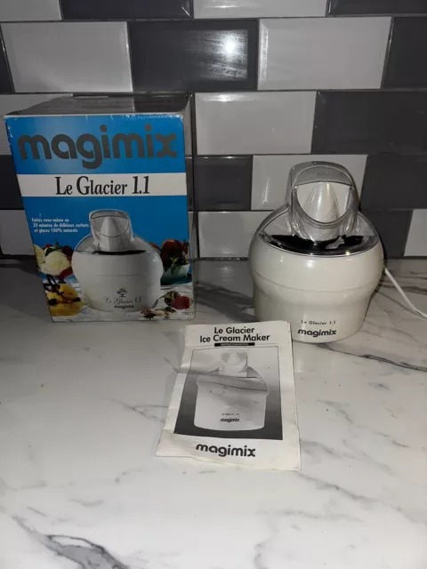 MAGIMIX LE GLACIER 1.1L Ice Cream Sorbet Frozen Yoghurt Maker Desserts 22.99 PicClick UK