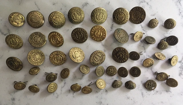 Antique Kansas City Missouri Police Obsolete Coat Jacket Buttons Metropolitan
