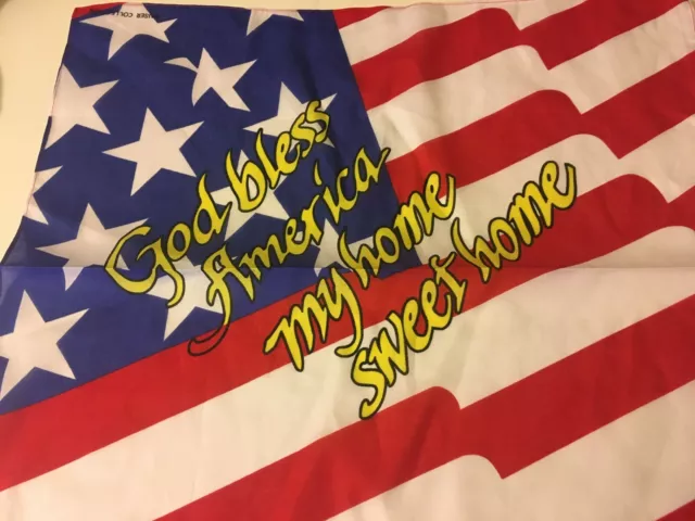 God Bless America  & Usa American Flags In Polycotton Bandana,