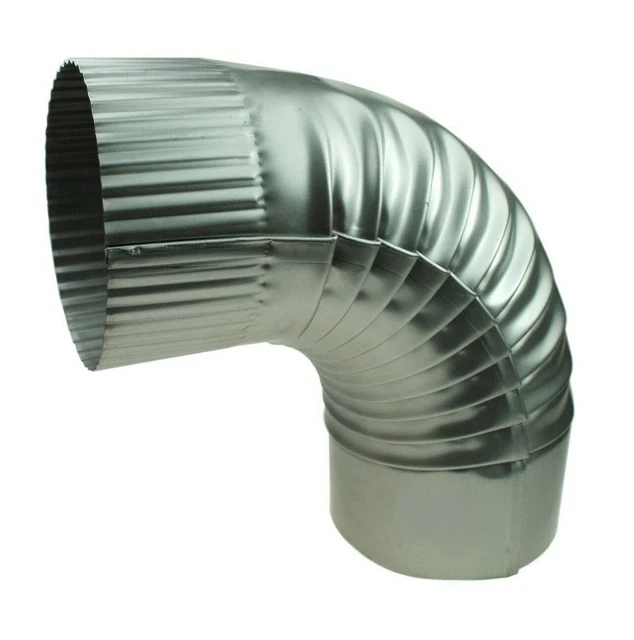 Ofenknie Fumée Tuyau de Poêle Tuyaux D'Échappement Tôle Chauffage Arc Ø100-150mm
