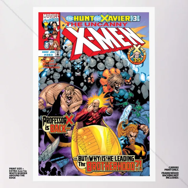 Uncanny X-Men Poster Canvas Vol 1 #363 Xmen Marvel Comic Book Art Print 2