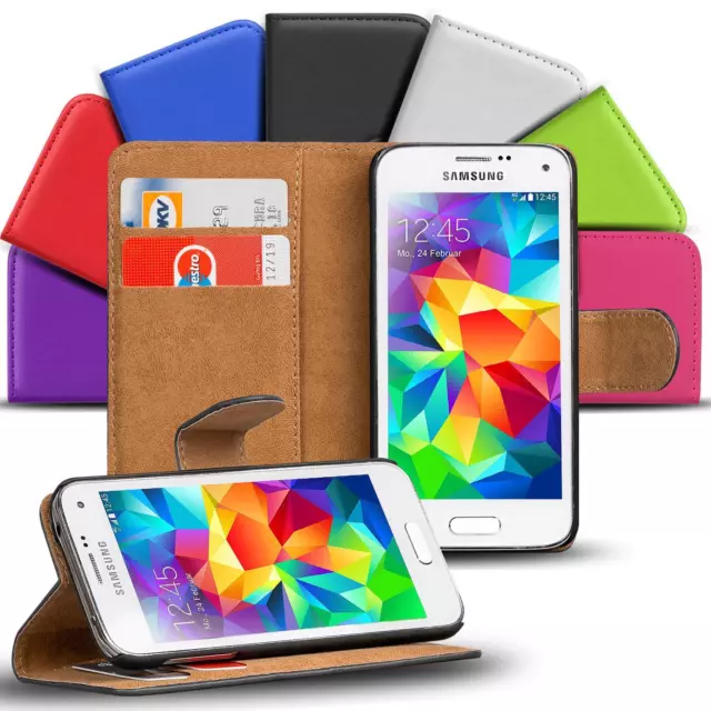 Schutz Hülle Für Samsung Galaxy S5 Neo Handy Klapp Tasche Flip Cover Case Slim