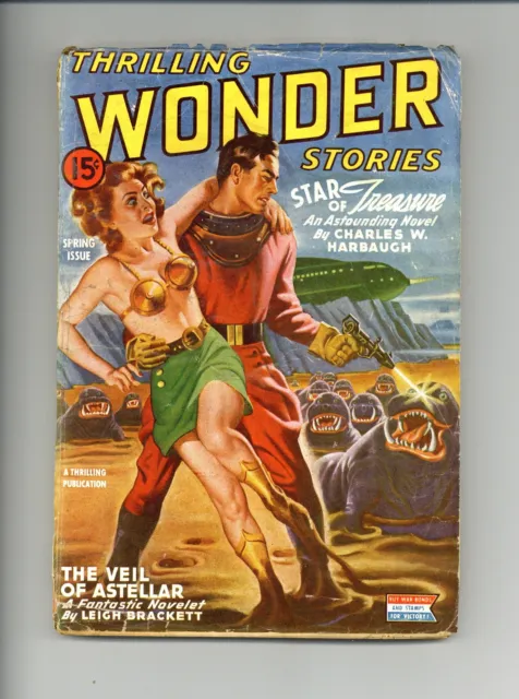 Thrilling Wonder Stories Pulp May 1944 Vol. 25 #3 GD/VG 3.0