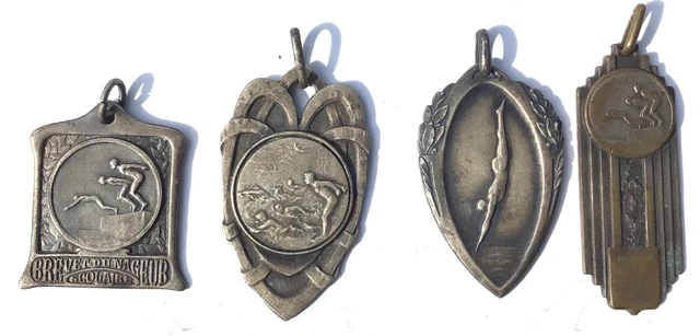 MEDAILLE SPORTIVE NATATION BREVET SCOLAIRE FFNS Lot De 2