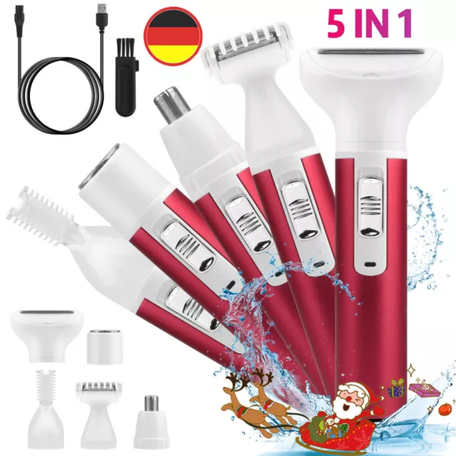 5 in 1 rasoio elettrico donna zona intima rasoio elettrico donna