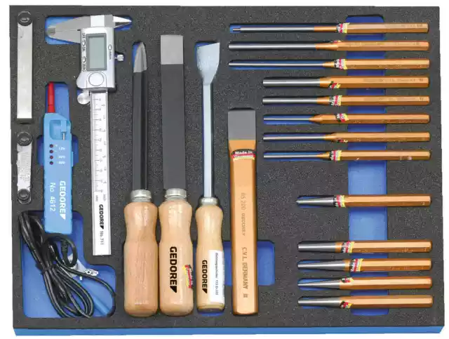 GEDORE Bleu Assortiment D'Outils En Check-Tool-Modul, 21-teilig