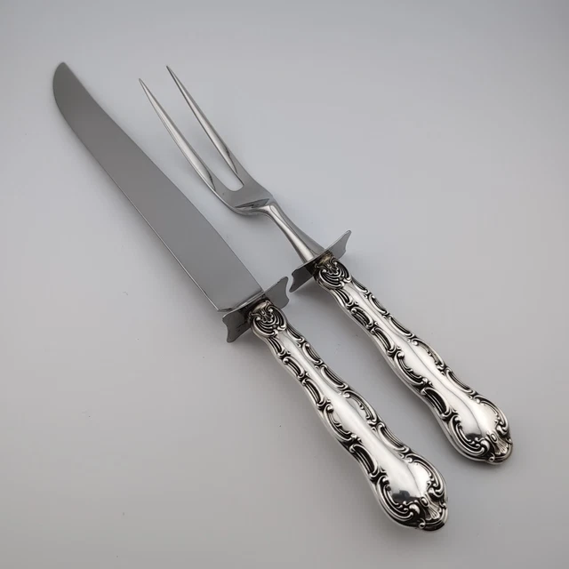 GORHAM STRASBOURG STERLING Silver Carving Set No Monogram