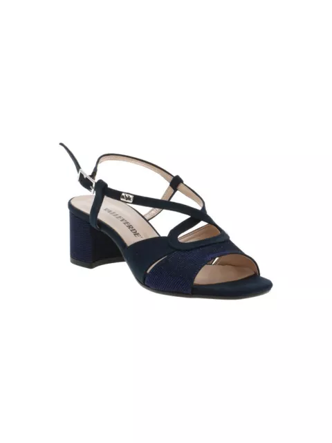 VALLEVERDE 28216 Sandali cerimonia scarpe tacco donna blu