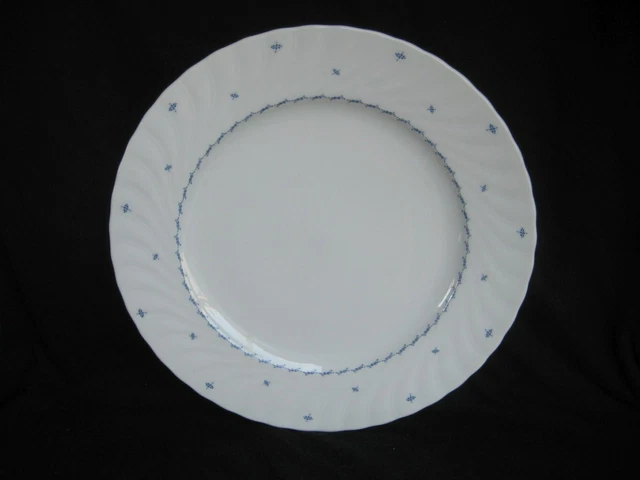 Seltmann Weiden Regina MÜCKE BLAU Rand weiß Teller D 25 cm Speiseteller TOP !*!