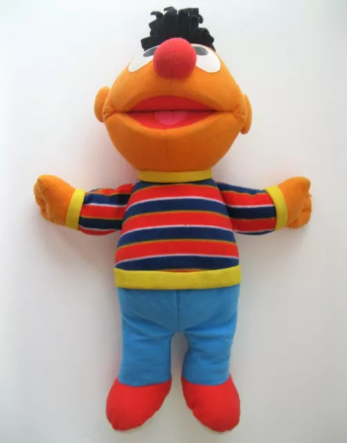 Vintage 2002 Fisher Price Sesame Street Ernie Soft Plush Character Doll Stuffed
