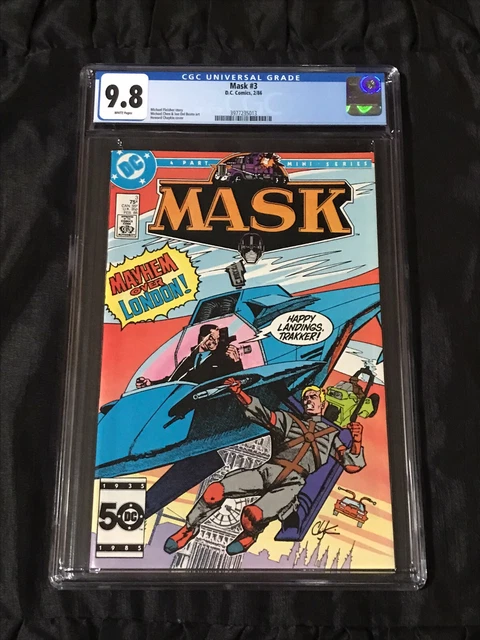 DC Comics 1986 MASK #3 CGC 9.8 NM/MT with White Pages Howard Chaykin Cover!