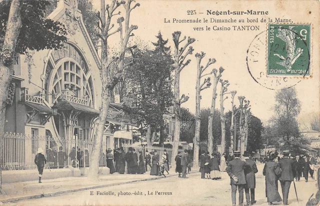 Cpa 94 Nogent Sur Marne / Sunday Walk / Tanton Casino