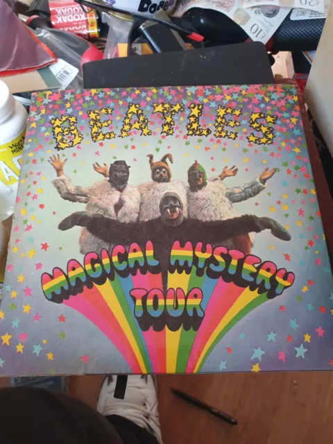 1967 1st PRESS-BEATLES-MAGICAL MYSTERY TOUR-FOLDER-2 RECORDS-24 PAGE BOOK-VINYL