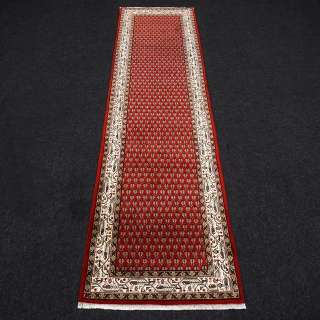 Orient Tapis Sarough 270 X 70 CM Sarugh Moi D'Entrée Rouge Noué à la Main