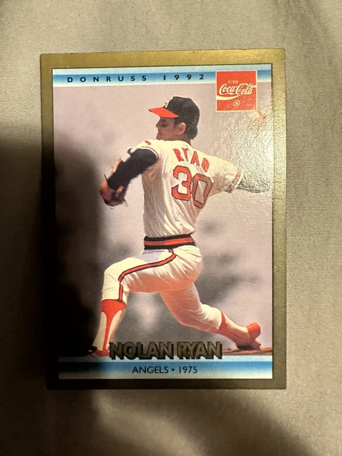 1992 Donruss Coca-Cola Nolan Ryan Career Series - #9 Nolan Ryan