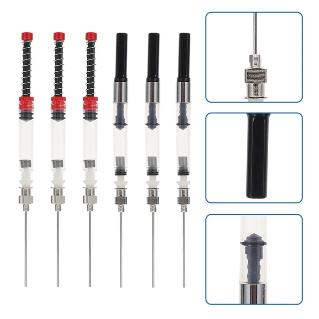 6 pz convertitore penna stilografica molla acciaio inox