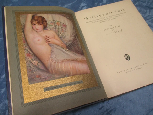 Gefilde der Lust , Erstausgabe 1930 , Erotica , Antik Buch , Frau - Busen - Po