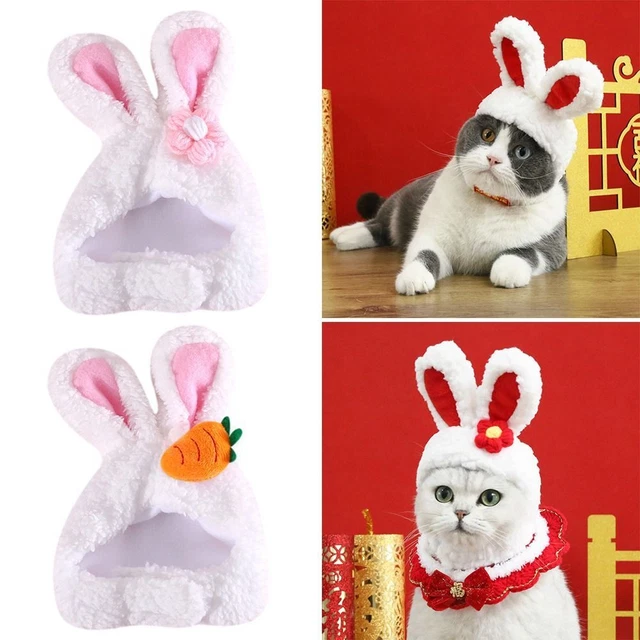 Copricapo per cani Cappello dell'orecchio del coniglio dell'animale domestico
