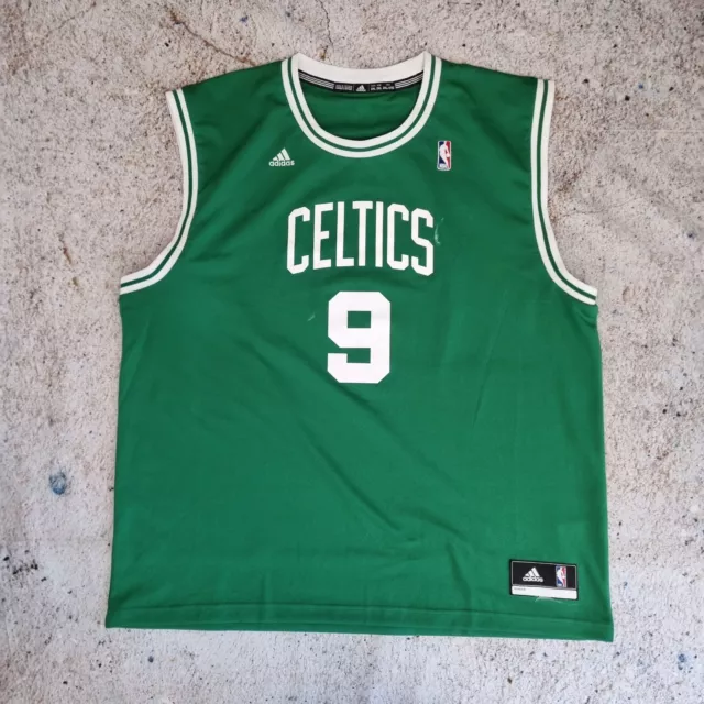 ADIDAS BOSTON CELTICS BASKETBALL JERSEY  #9 RONDO Size XXL GREEN