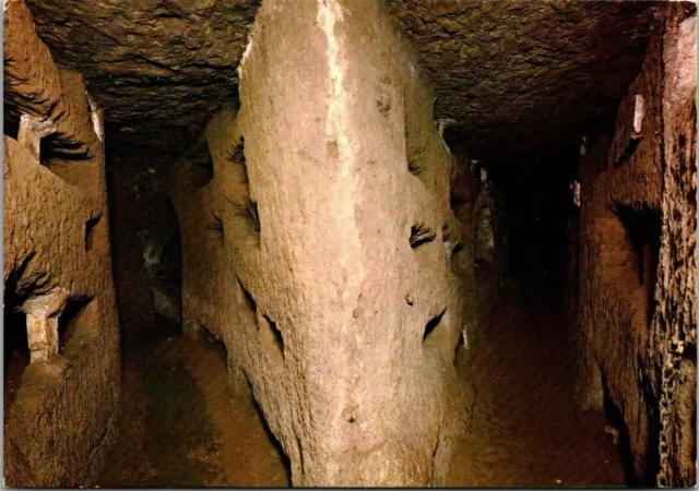 Vintage Catacombe Di Roma Incrocio di Gallerie Italy Postcard CATACOMBS OF ROME