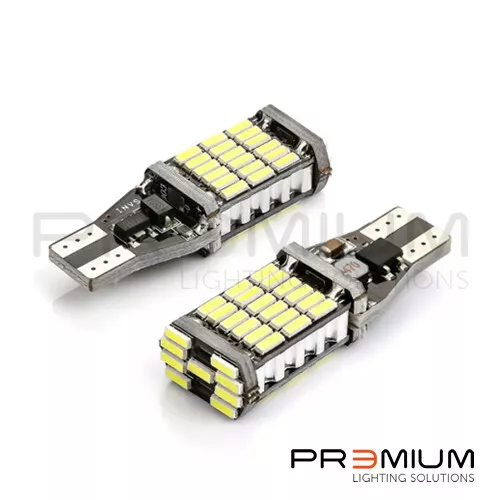 Rückwärtsbremse Rückleuchte Glühbirnen 45 SMD Xenon weiß LED W16w T15 955 921 Canbus