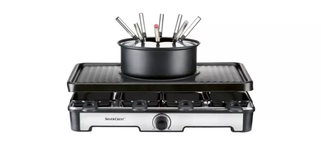 SILVERCREST® Raclettegrill mit Fondue 8 Personen »SRGF 1400 A1« *B-Ware