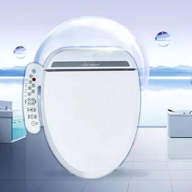 Bidet Sitz Smart Dusch WC Bidet Aufsatz Toilettensitz Elektrisch Gewärmter Sitz