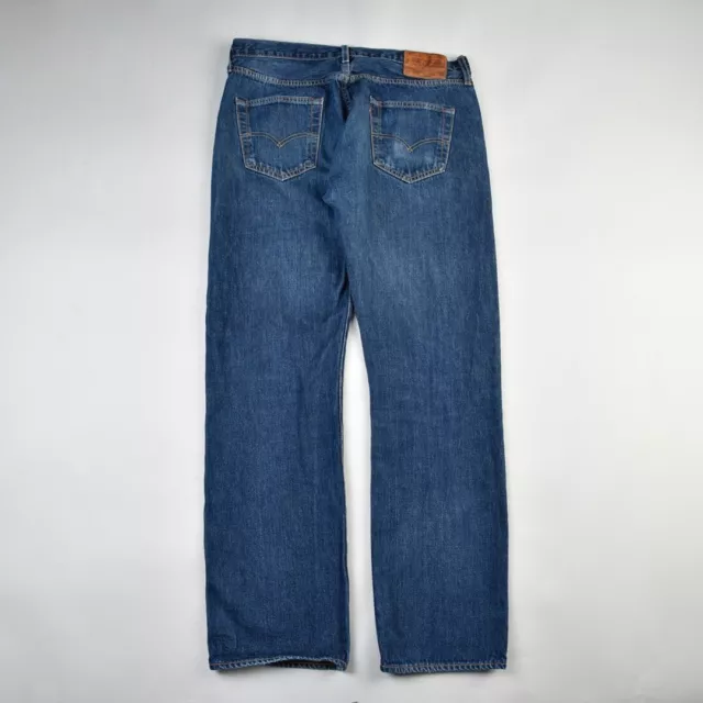 Jeans Levis 501 Big E Vintage Pantaloni Uomo Blu Scuro 34X32
