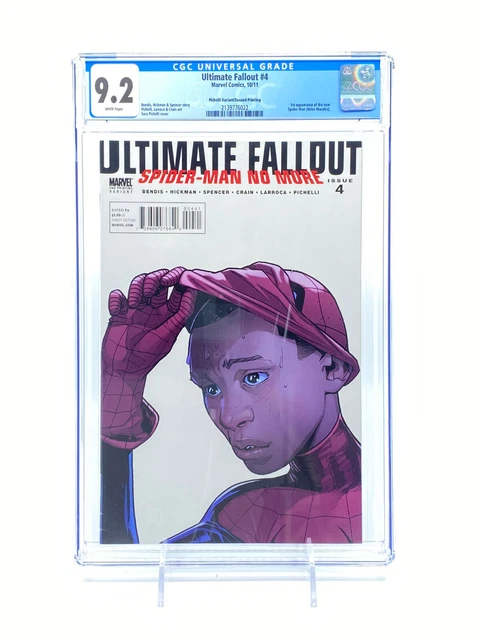 Ultimate Fallout #4 Second Print Pichelli Variant CGC 9.2 WP 1st Miles Morales