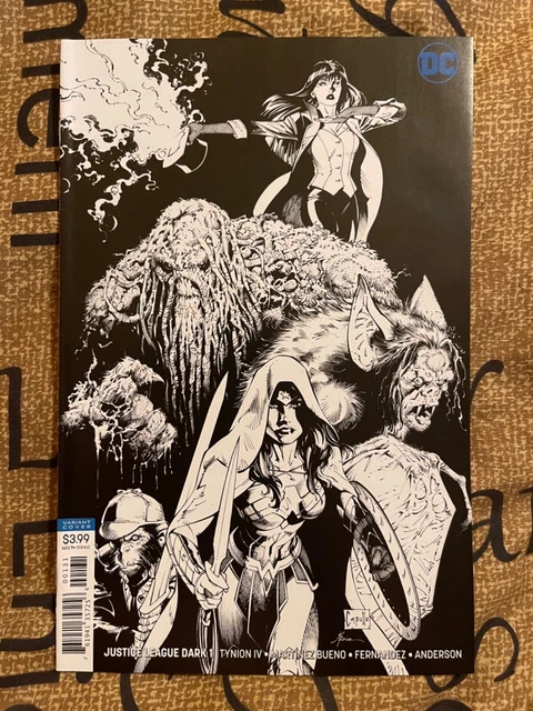 Justice League Dark # 1 NM  Ltd 1:50 Virgin Sketch B & W Variant Greg Capullo