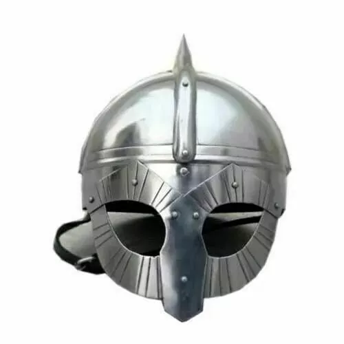 Casco de armadura de máscara de guerrero vikingo medieval de lujo para...