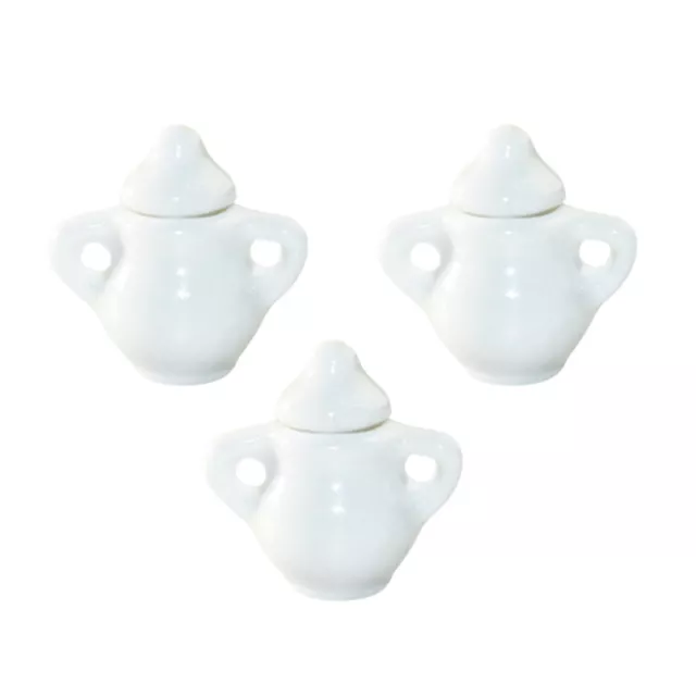 3 Pcs Mini Tea Jug Miniature Teapot Toy Sugar Bowl Childrens Decorate