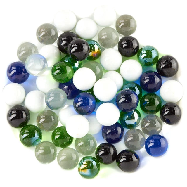 Five a 22 mm Color Micro Cuentas de Vidrio Color Juego Juguete Decoración Bola Sólida