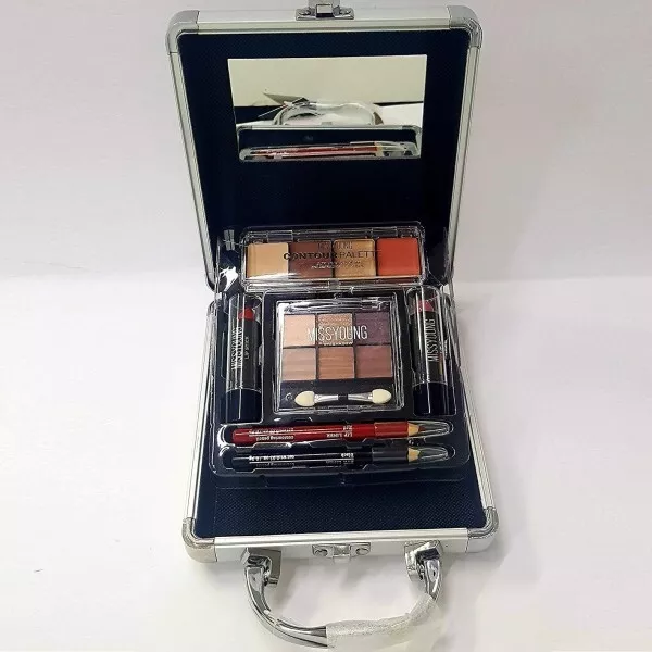 Trousse Valigetta Make Up Gm14007 Trucco Ombretti 15 Pezzi Contouring Cosmetici