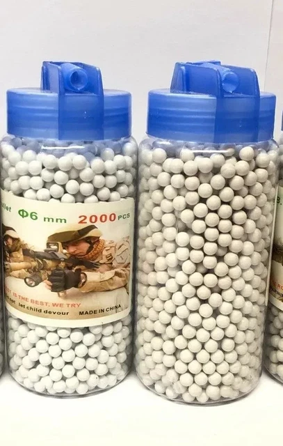 0.2g 6mm Airsoft BBs - 10,000 Round Bag Perfect Grade Pellets For AEG & Sniper Rifles