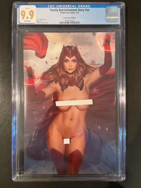 SCARLET WITCH by Shikarii CGC 9.9 **Totally Rad Halloween FULL/N VIRGIN VARIANT*